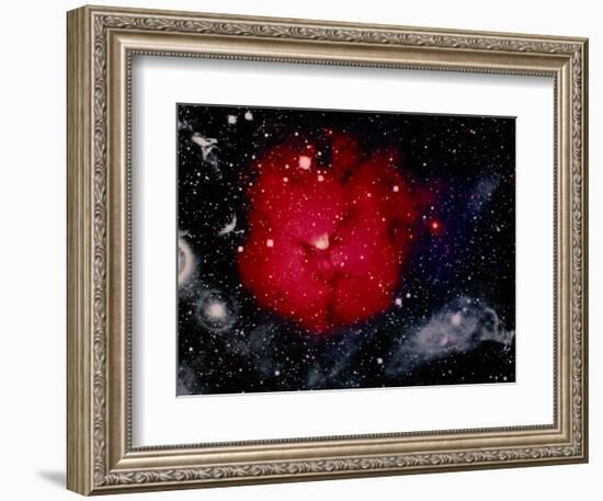 Stars and Nebula-Terry Why-Framed Photographic Print