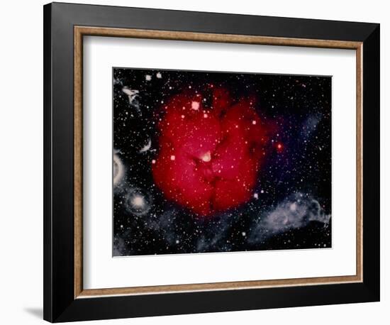 Stars and Nebula-Terry Why-Framed Photographic Print