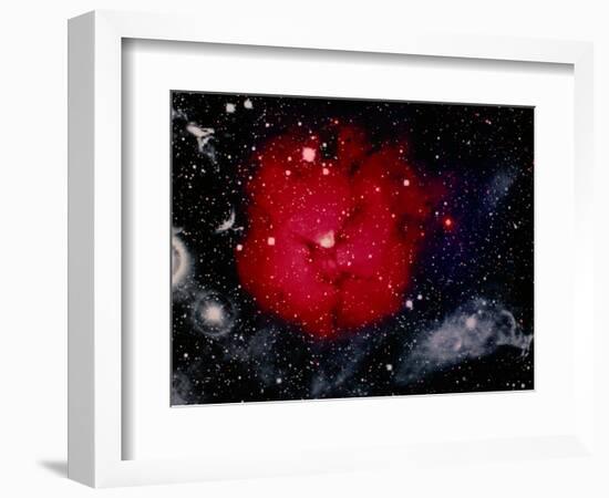 Stars and Nebula-Terry Why-Framed Photographic Print