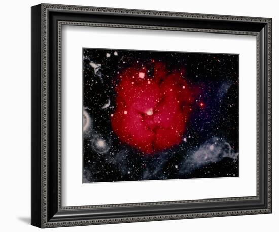 Stars and Nebula-Terry Why-Framed Photographic Print