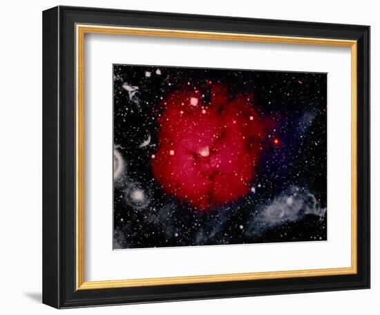 Stars and Nebula-Terry Why-Framed Photographic Print