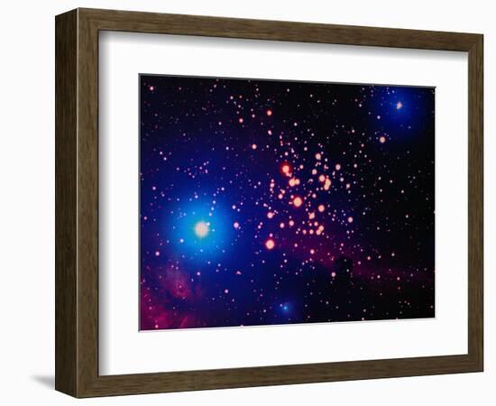 Stars and Nebula-Terry Why-Framed Photographic Print