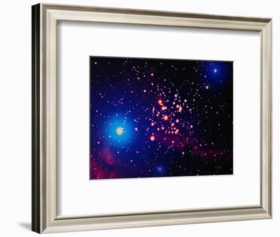 Stars and Nebula-Terry Why-Framed Photographic Print