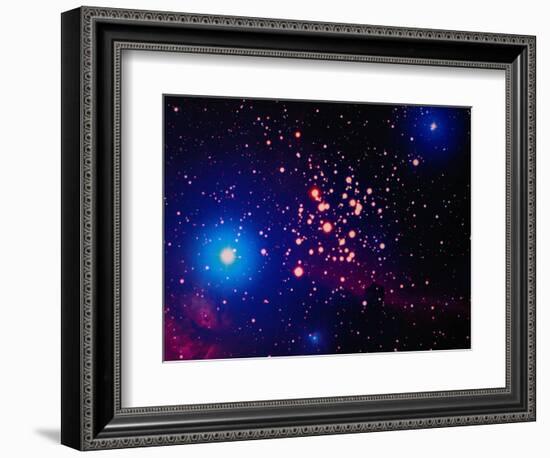 Stars and Nebula-Terry Why-Framed Photographic Print