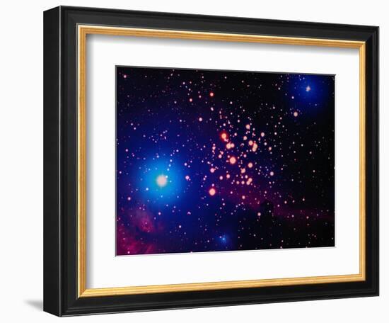 Stars and Nebula-Terry Why-Framed Photographic Print