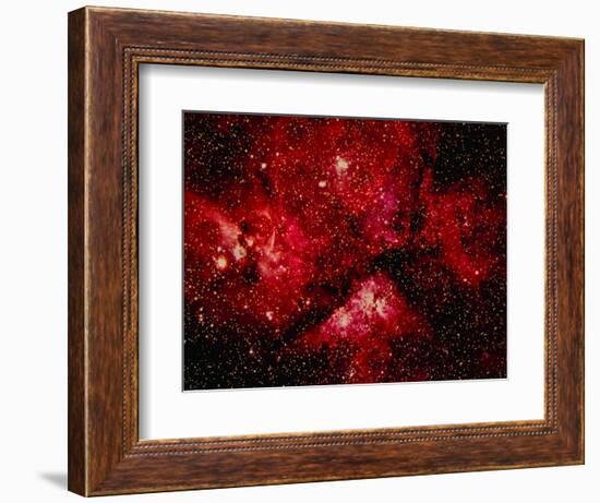 Stars and Nebula-Terry Why-Framed Photographic Print