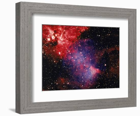 Stars and Nebula-Terry Why-Framed Photographic Print