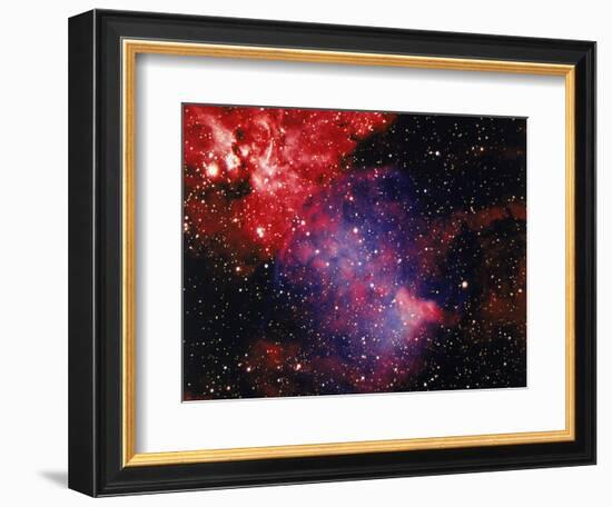 Stars and Nebula-Terry Why-Framed Photographic Print