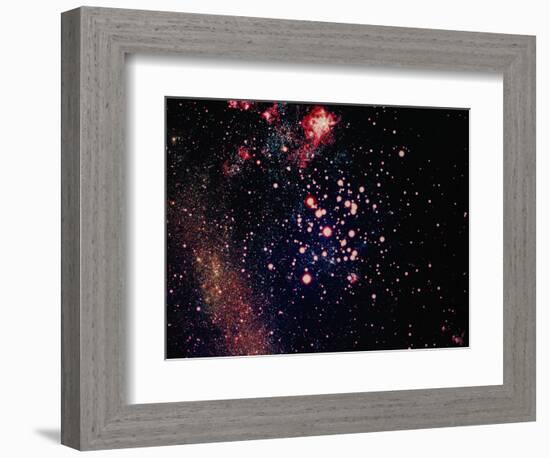 Stars and Nebula-Terry Why-Framed Photographic Print