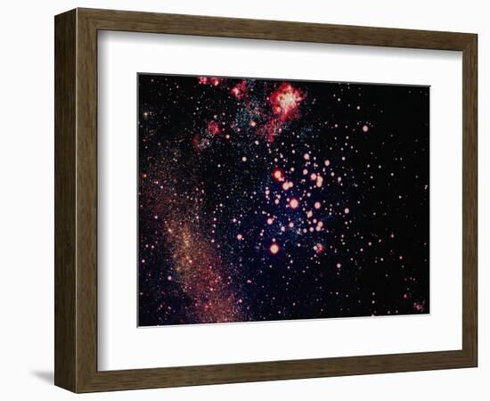 Stars and Nebula-Terry Why-Framed Photographic Print