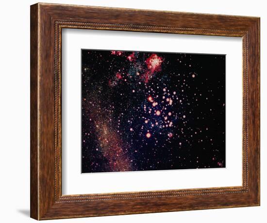 Stars and Nebula-Terry Why-Framed Photographic Print