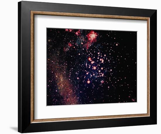 Stars and Nebula-Terry Why-Framed Photographic Print