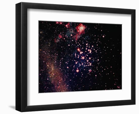 Stars and Nebula-Terry Why-Framed Photographic Print