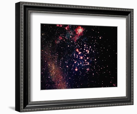 Stars and Nebula-Terry Why-Framed Photographic Print