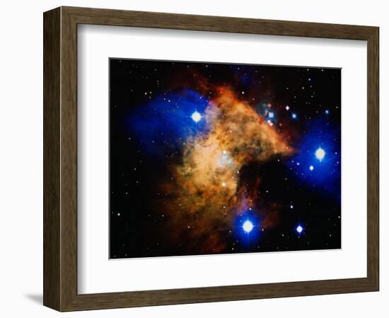 Stars and Nebula-Terry Why-Framed Photographic Print