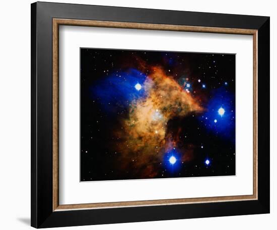 Stars and Nebula-Terry Why-Framed Photographic Print