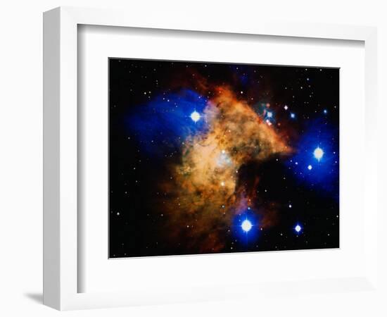 Stars and Nebula-Terry Why-Framed Photographic Print