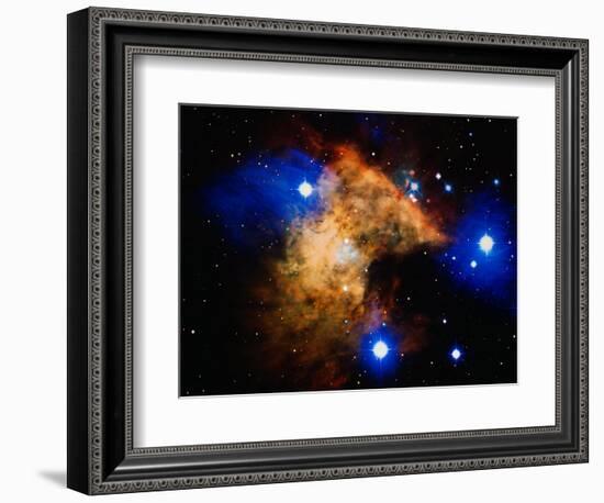 Stars and Nebula-Terry Why-Framed Photographic Print