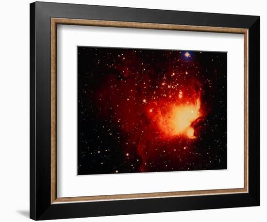 Stars and Nebula-Terry Why-Framed Photographic Print