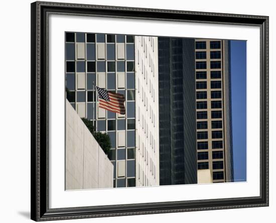 Stars and Stripes and Skyscrapers, Dallas, Texas, USA-Christopher Rennie-Framed Photographic Print