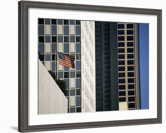 Stars and Stripes and Skyscrapers, Dallas, Texas, USA-Christopher Rennie-Framed Photographic Print