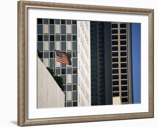 Stars and Stripes and Skyscrapers, Dallas, Texas, USA-Christopher Rennie-Framed Photographic Print