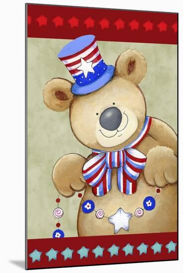 Stars and Stripes Bear-Valarie Wade-Mounted Premium Giclee Print