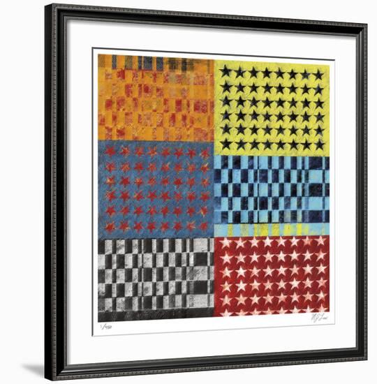 Stars and Stripes-Mj Lew-Framed Giclee Print