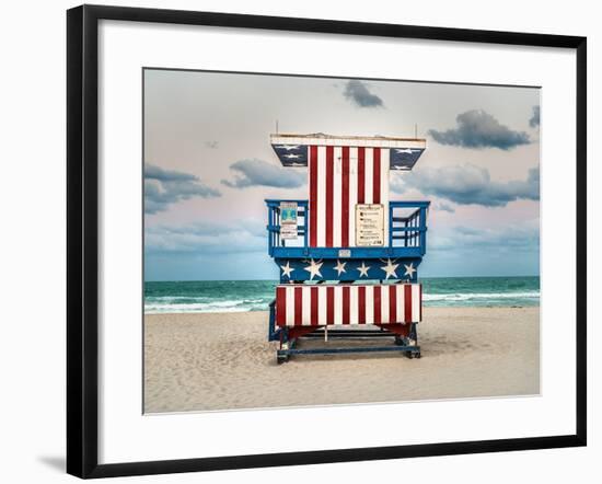 Stars and Stripes-Shelley Lake-Framed Photographic Print