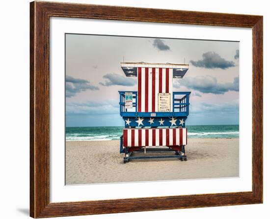 Stars and Stripes-Shelley Lake-Framed Photographic Print