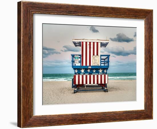 Stars and Stripes-Shelley Lake-Framed Photographic Print