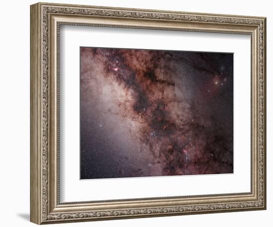 Stars, Nebulae and Dust Clouds around the Center of the Milky Way-null-Framed Photographic Print