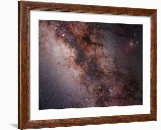 Stars, Nebulae and Dust Clouds around the Center of the Milky Way-null-Framed Photographic Print