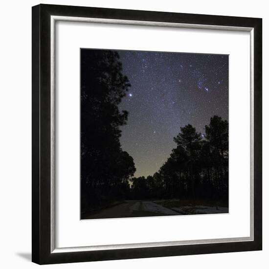 Stars Shine Above the Woods in the Yunnan Province of China-Stocktrek Images-Framed Photographic Print
