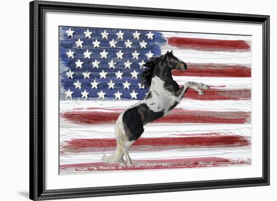 Stars, Stripes And Stallions-Mark Chandon-Framed Giclee Print