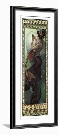 Stars: the Moon', 1902 (Print)-Alphonse Marie Mucha-Framed Giclee Print