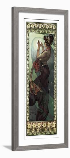 Stars: the Moon', 1902 (Print)-Alphonse Marie Mucha-Framed Giclee Print