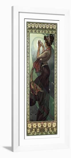 Stars: the Moon', 1902 (Print)-Alphonse Marie Mucha-Framed Giclee Print