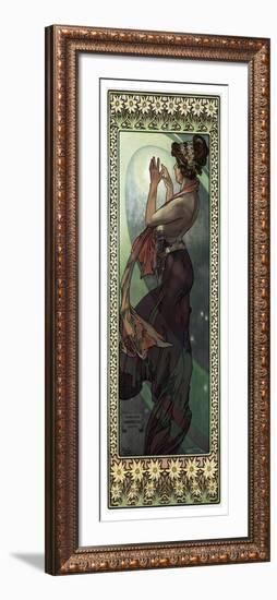 Stars: the Moon', 1902 (Print)-Alphonse Marie Mucha-Framed Giclee Print