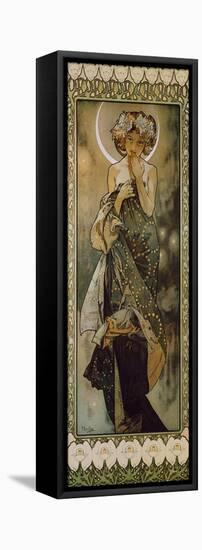 Stars: the Moon, 1902. (Version B)-Alphonse Mucha-Framed Premier Image Canvas