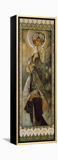 Stars: the Moon, 1902. (Version B)-Alphonse Mucha-Framed Premier Image Canvas