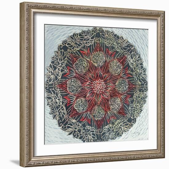 Starshine Mandala II-Candra Boggs-Framed Art Print