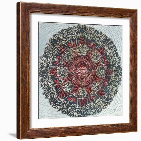 Starshine Mandala II-Candra Boggs-Framed Art Print