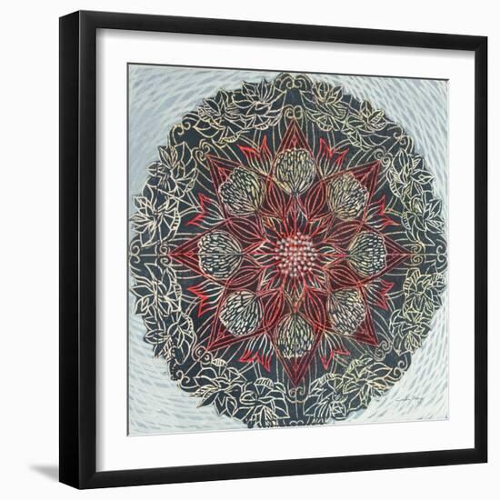 Starshine Mandala II-Candra Boggs-Framed Art Print