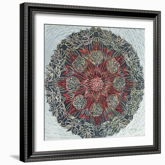 Starshine Mandala II-Candra Boggs-Framed Art Print