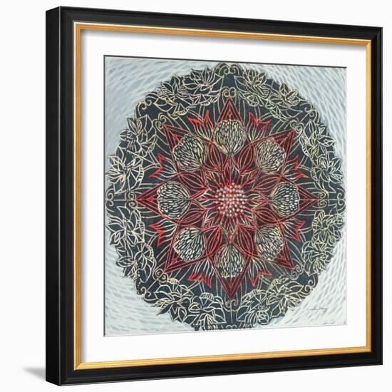 Starshine Mandala II-Candra Boggs-Framed Art Print