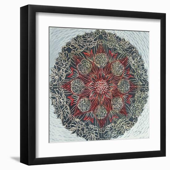 Starshine Mandala II-Candra Boggs-Framed Art Print