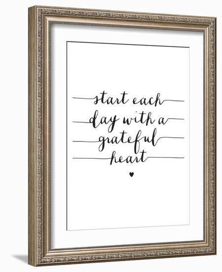 Start Each Day With A Grateful Heart-Brett Wilson-Framed Art Print