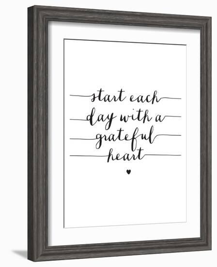 Start Each Day With A Grateful Heart-Brett Wilson-Framed Art Print