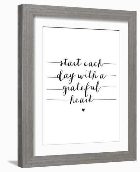 Start Each Day With A Grateful Heart-Brett Wilson-Framed Art Print